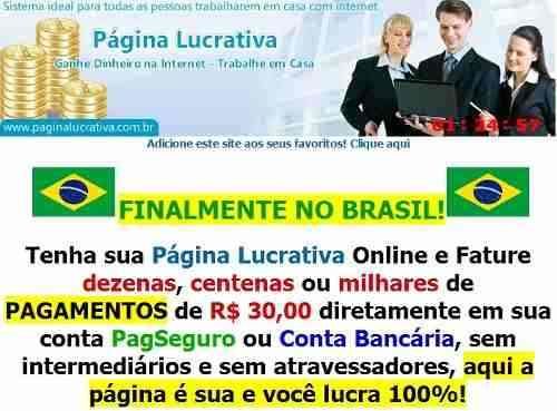 Quer Ganhar Milhares De Reais? Pagina Lucrativa Oficial.